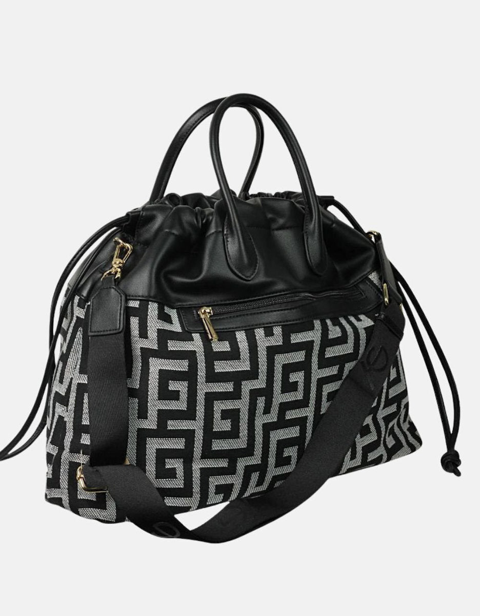 Ari GorgioΧειροποίητη τσάντα χειρός ασπρόμαυρη Faris