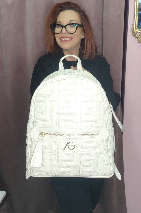 Ari Gorgio Γυναικεία Τσάντα Πλάτης Beige