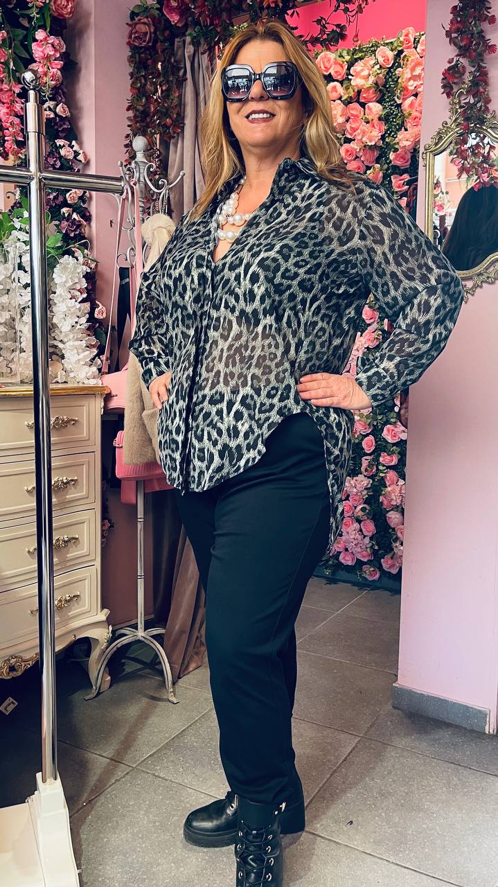 Πουκάμισο Animal διάφανο ΛΑΔΙ-1