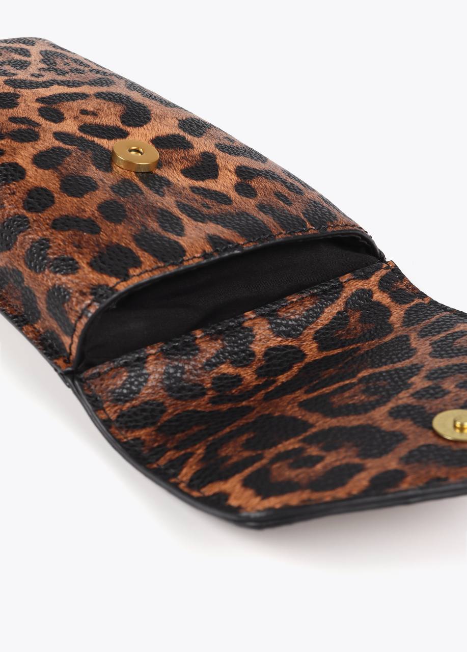 Lola Casademund Τσαντάκι θήκη κινητού λεοπάρ