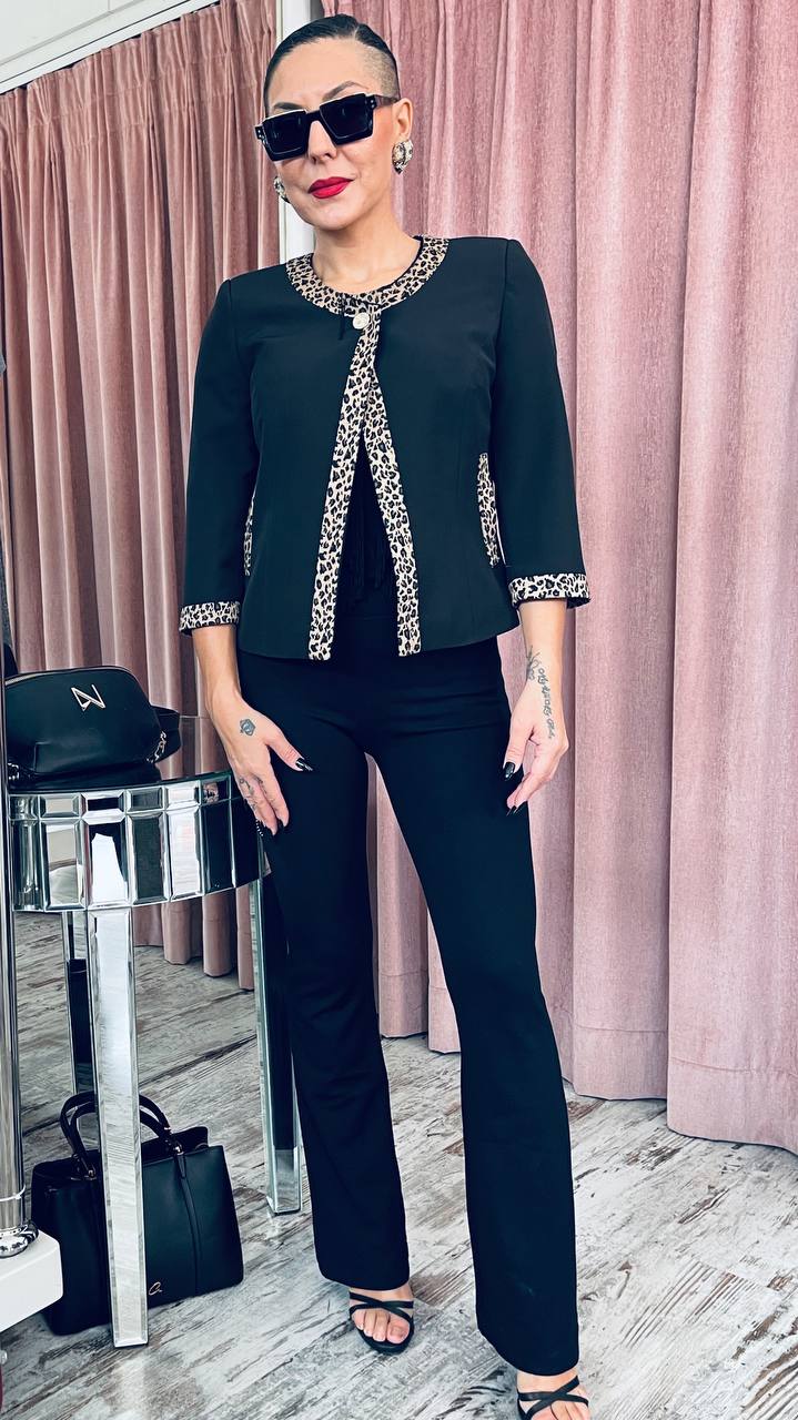 Vagias ΚΛΑΣΣΙΚΟ ΚΟΝΤΟ ΜΕ ΛΕΟΠΑΡ ΛΕΠΤΟΜΕΡΕΙΕΣ ΜΑΥΡΟ