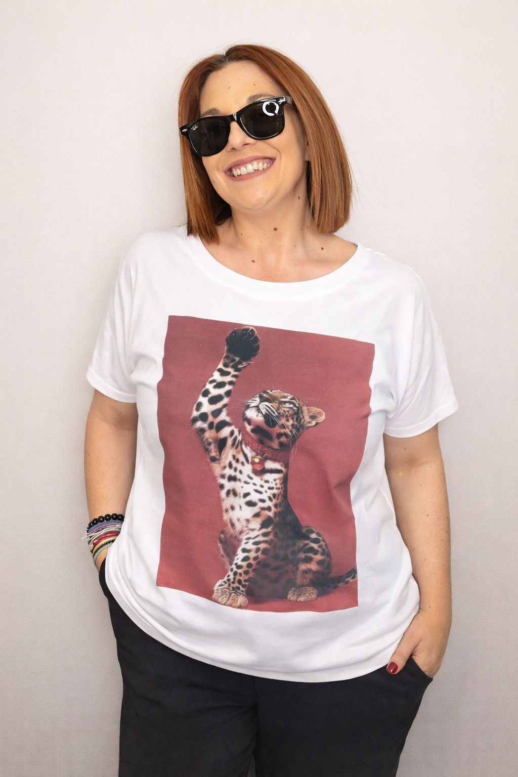 Γυναικείο T-Shirt με Print Leopard