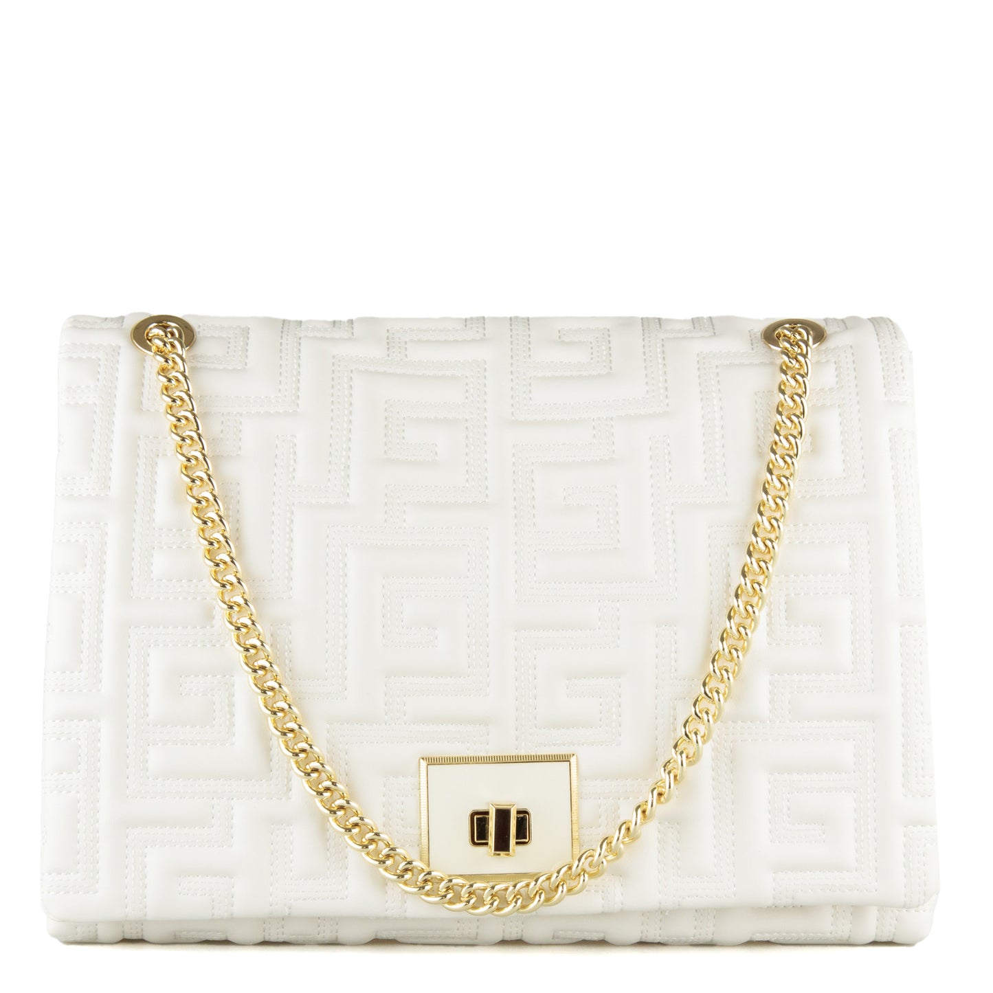 Ari Gorgio Μπεζ Καπιτονέ Χειροποίητη Τσάντα Ώμου