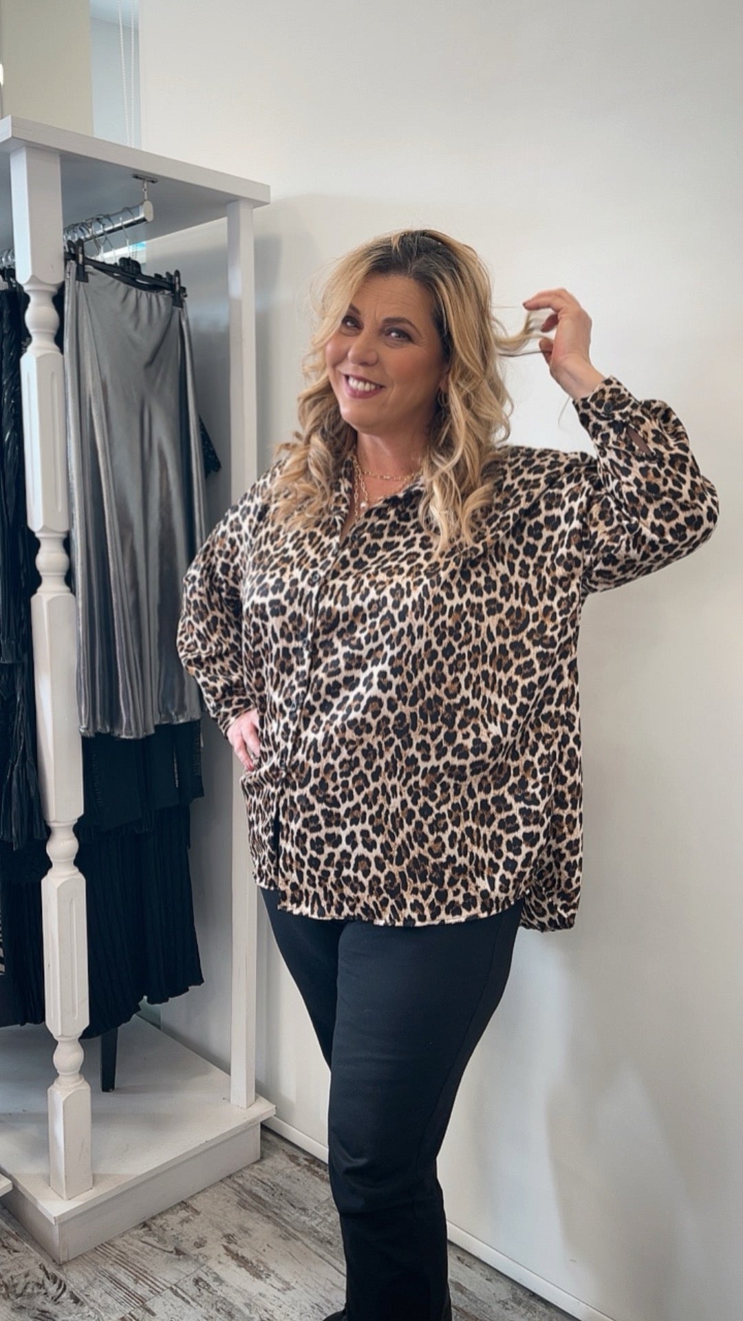 Πουκάμισο μακρύ με animal