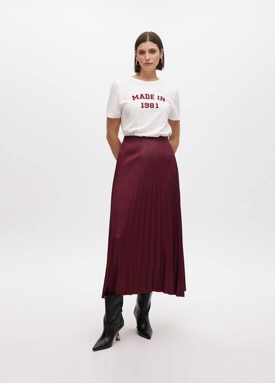 LOLA CASADEMUNT Βαμβακερή κοντομάνικη μπλούζα MADE IN 1981	LEYKO