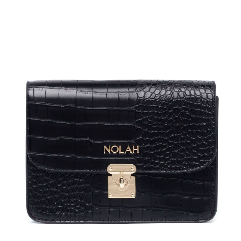 Nolah Enriketa Γυναικεία Τσάντα Χιαστί Μαύρη