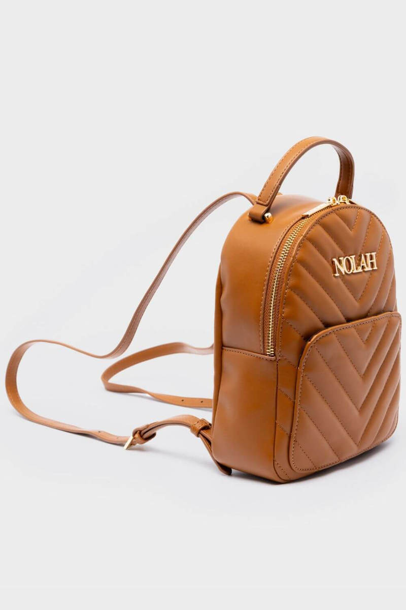 NolahAbby Γυναικεία Τσάντα Πλάτης Καφέ