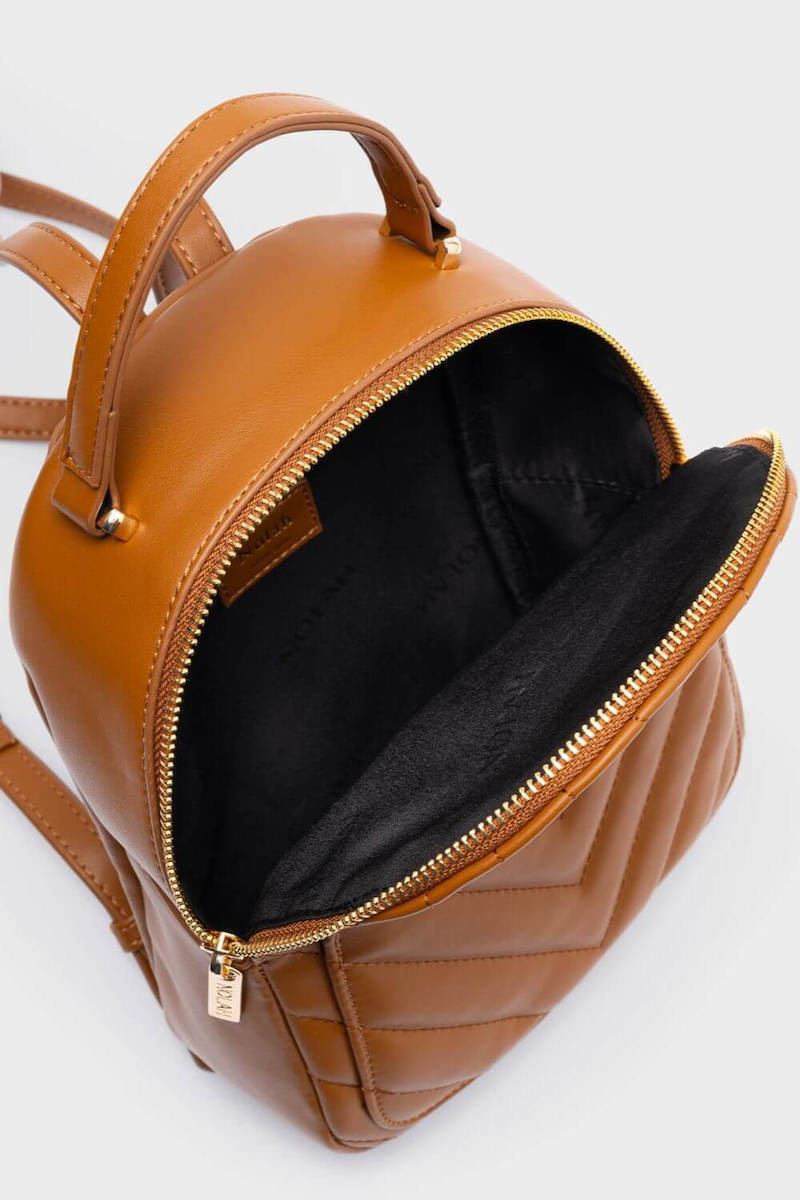 NolahAbby Γυναικεία Τσάντα Πλάτης Καφέ