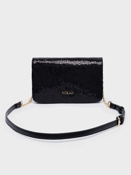 Nolah Briggite Γυναικεία Τσάντα Ώμου Μαύρη