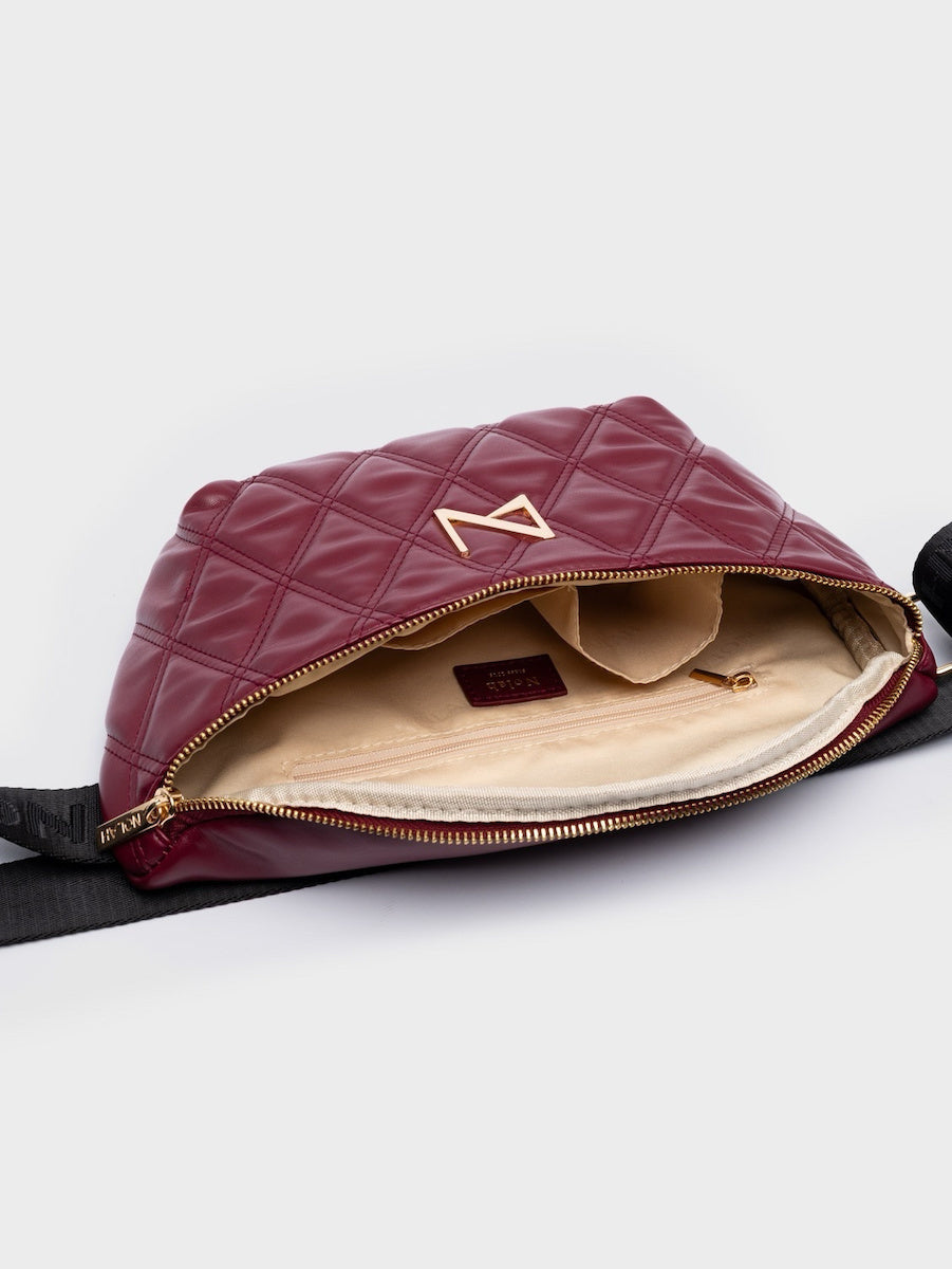 Nolah Dysen Γυναικείο Τσαντάκι Ζώνης Μπορντό