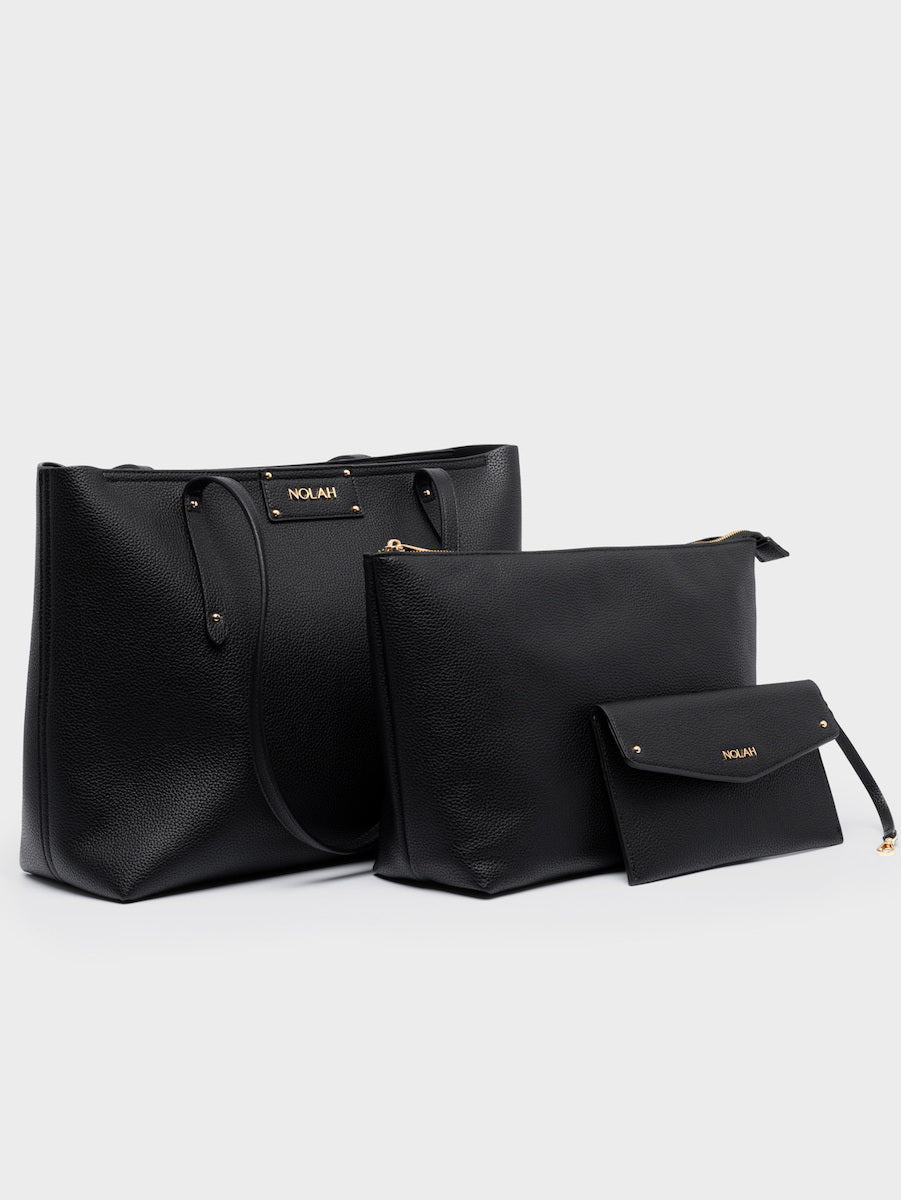 Nolah Serenity Σετ Γυναικεία Τσάντα Ώμου Μαύρη