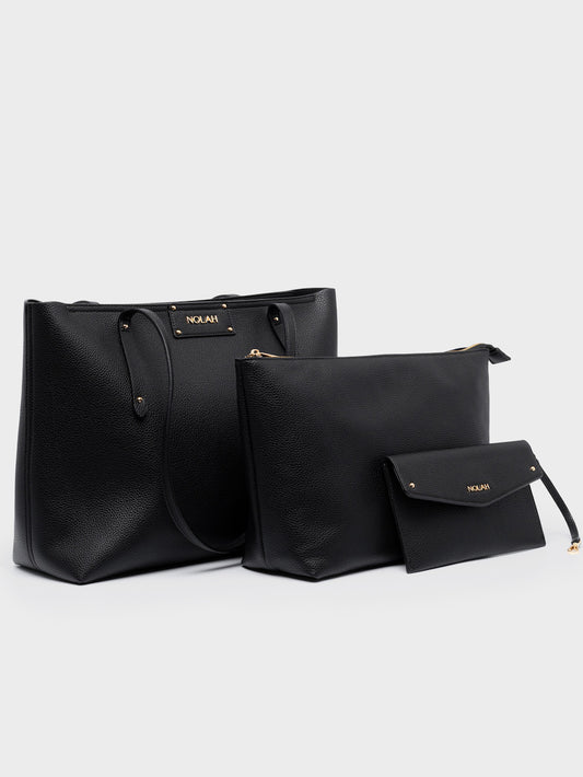 Nolah Serenity Σετ Γυναικεία Τσάντα Ώμου Μαύρη