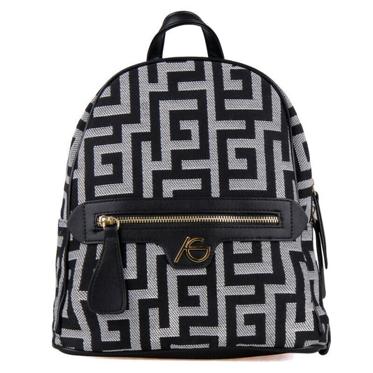 Ari Gorgio Υφασμάτινη Γυναικεία Τσάντα Πλάτης Μαύρη