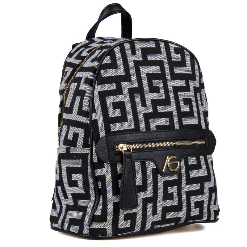 Ari Gorgio Υφασμάτινη Γυναικεία Τσάντα Πλάτης Μαύρη