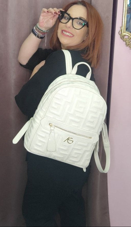 Ari Gorgio Γυναικεία Τσάντα Πλάτης Beige