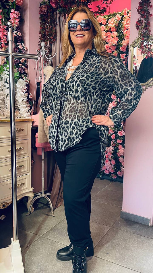 Πουκάμισο Animal διάφανο ΛΑΔΙ-1