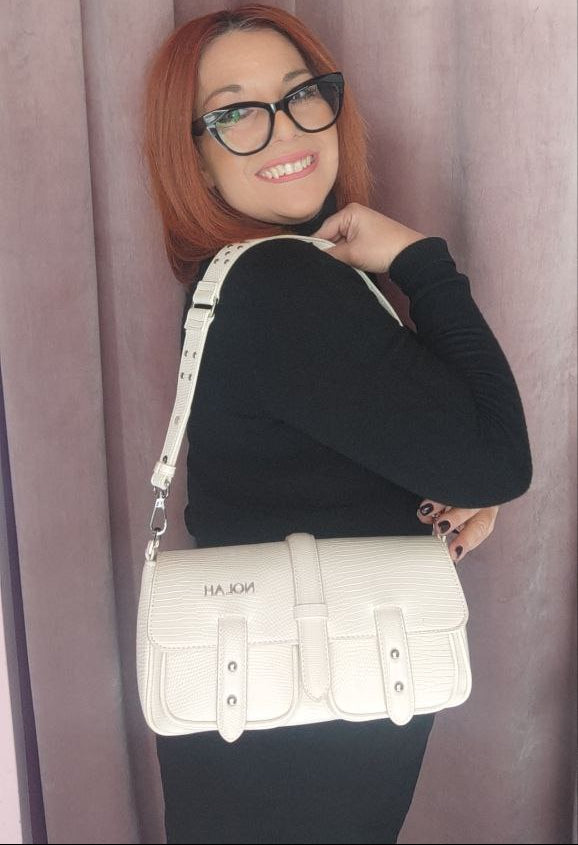 Τσάντα STEPHANIE CREAM