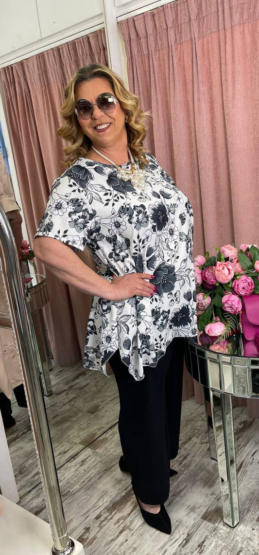 Καλοκαιρινό Plus Size Σετ με Τέλεια Εφαρμογή Μαύρο -2