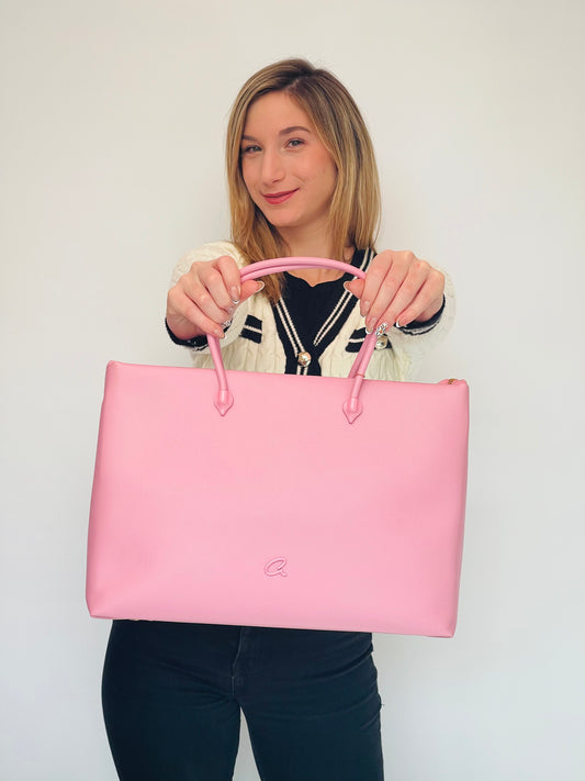 Ροζ τσάντα ώμου της axel