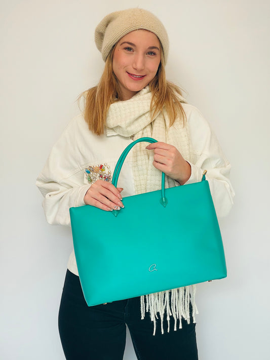 Τσάντα ώμου πετρόλ της axel