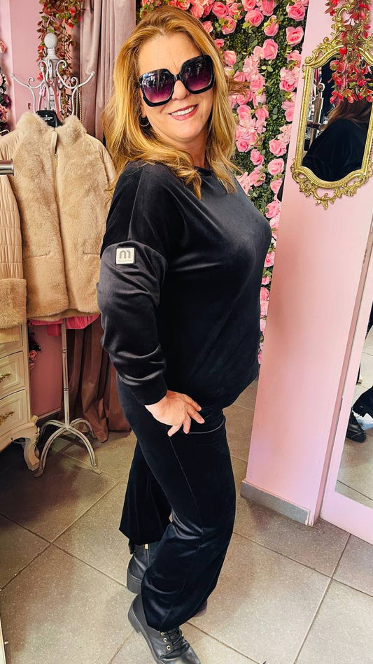 Σετ βελουτέ μαύρο-1