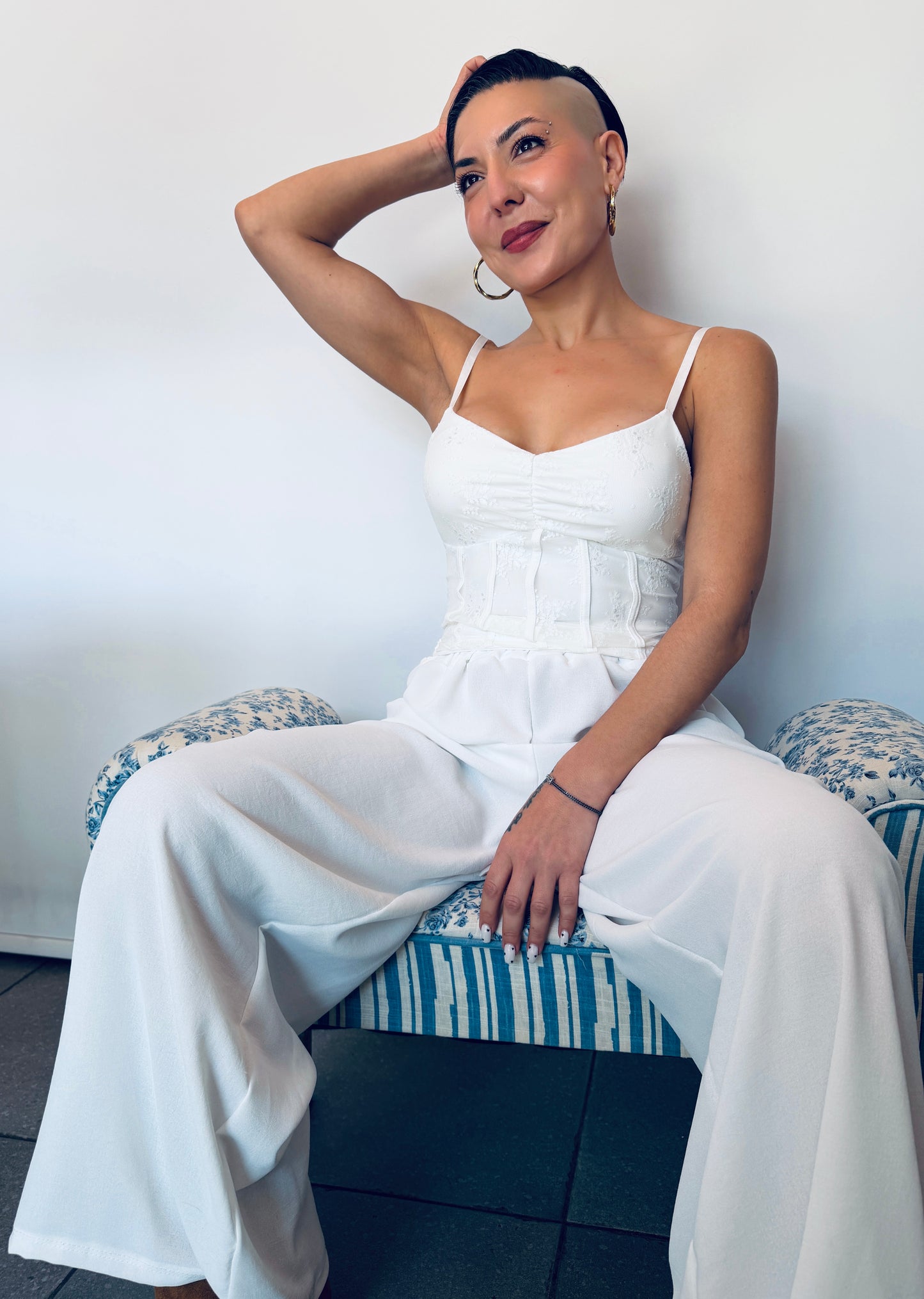 Μπλουζάκι Corset με Δαντέλα – Ελαστικό Top με Τιράντες