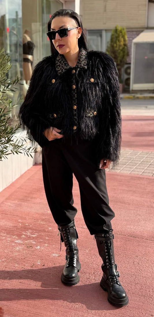 Ζεστό Γούνινο μπουφάν