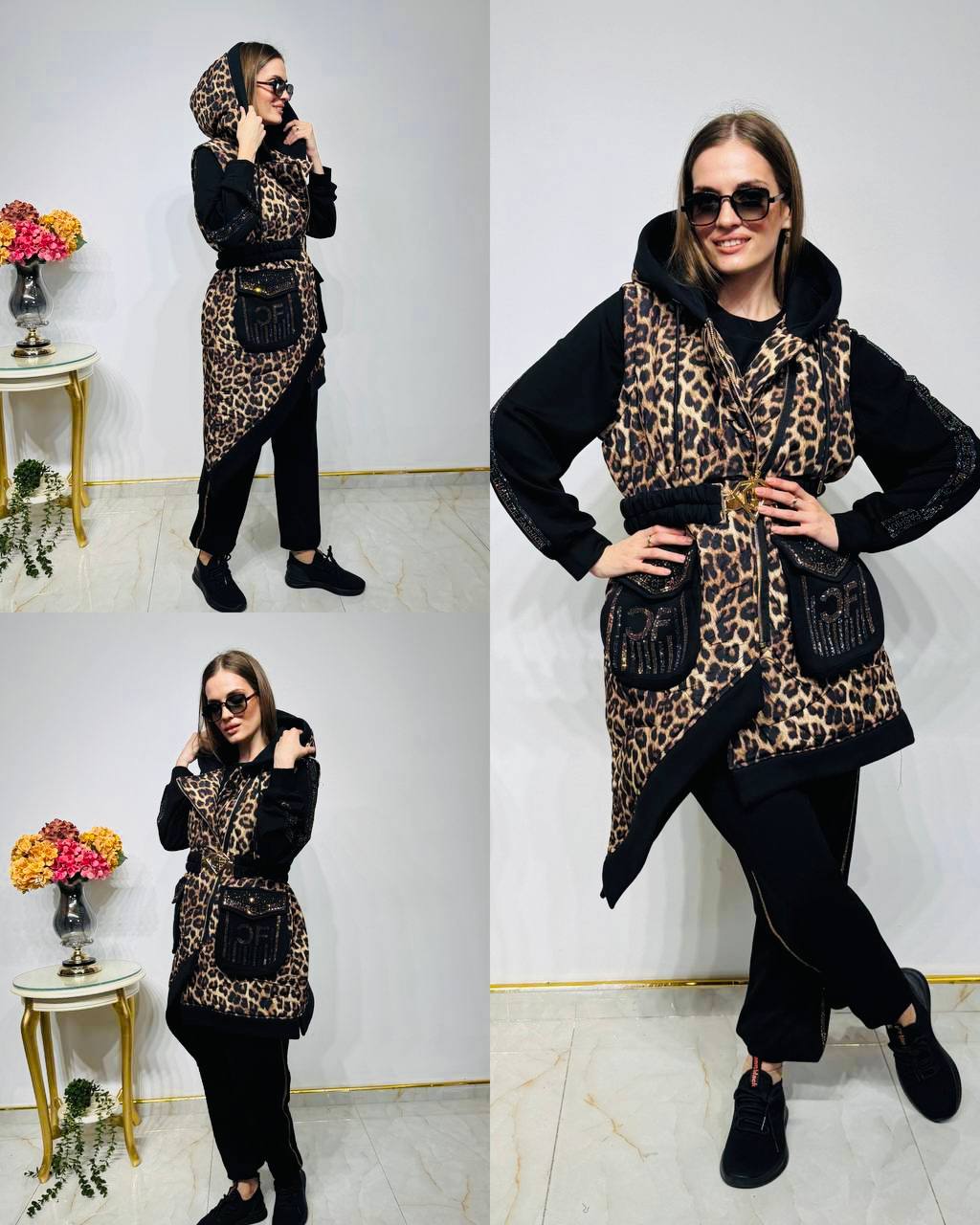 Charlize ΓΙΛΕΚΟ ΜΑΚΡΥ, ΜΠΛΟΥΖΑ & ΠΑΝΤΕΛΟΝΙ ΣΕΤ 3 ΤΕΜΑΧΙΩΝ ΜΑΥΡΟ