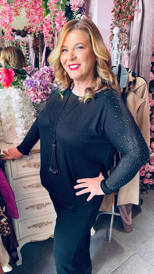 ΜΠΛΟΥΖΑ ΠΛΕΚΤΗ ΜΕ ΣΤΡΑΣ ΣΤΟΥΣ ΩΜΟΥΣ