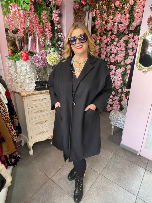 Παλτό over sized Μαύρο-2