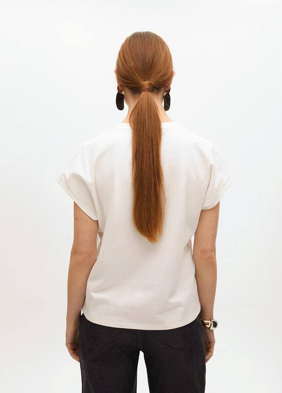 LOLA CASADEMUNT Βαμβακερό t-shirt με στρας