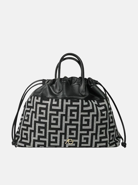 Ari GorgioΧειροποίητη τσάντα χειρός ασπρόμαυρη Faris