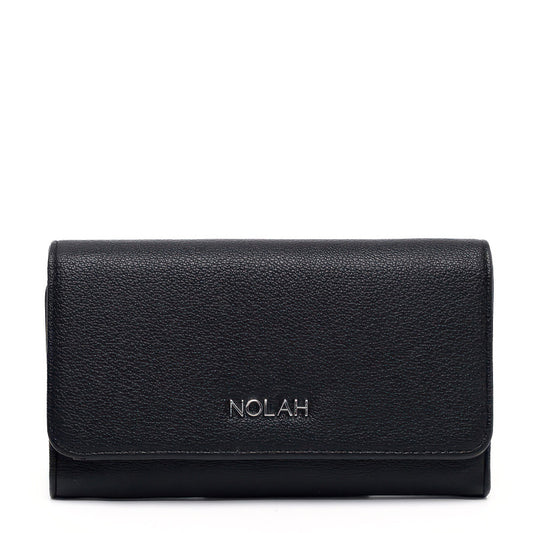 NOLAH πορτοφόλι Kamala Black Silver