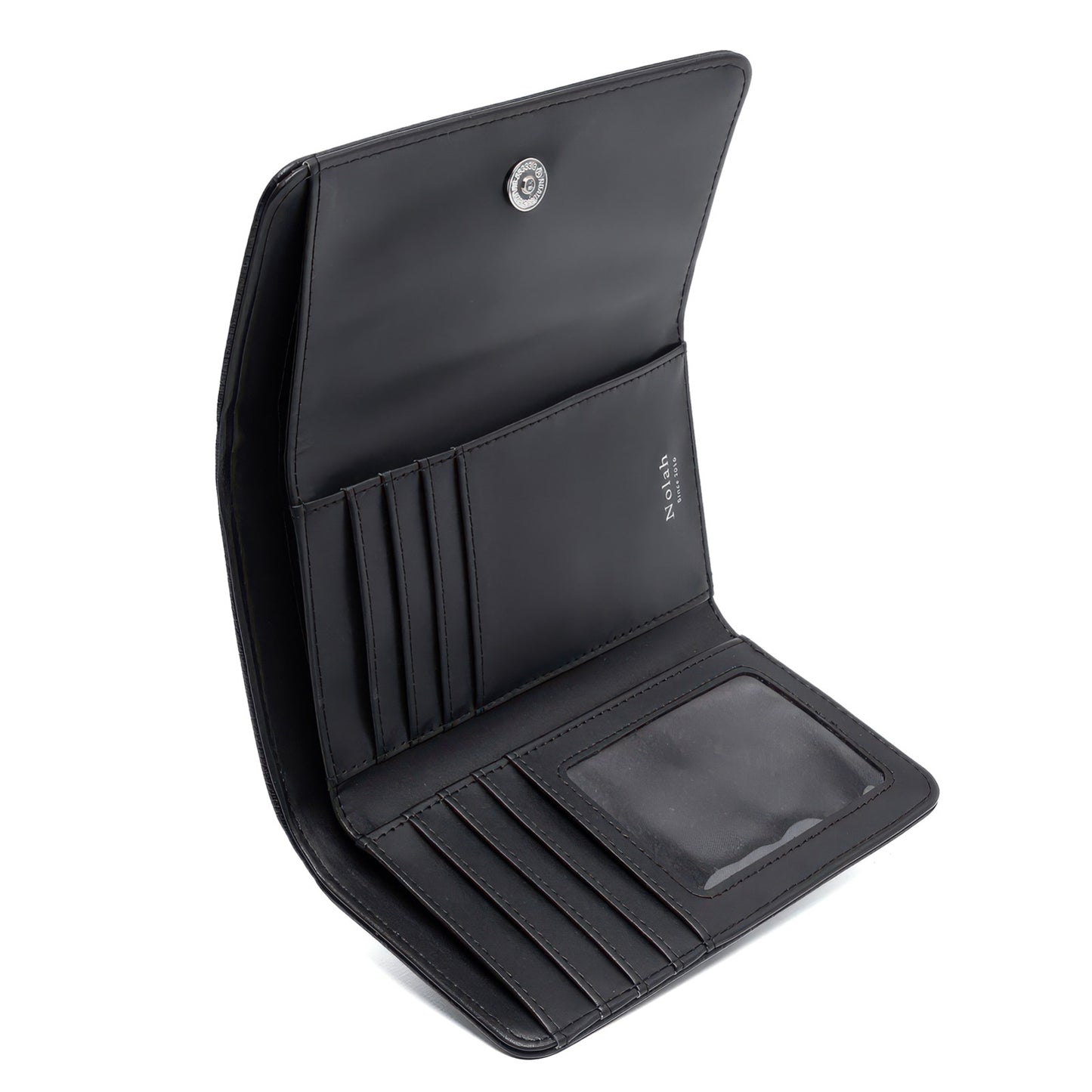 NOLAH πορτοφόλι Kamala Black Silver